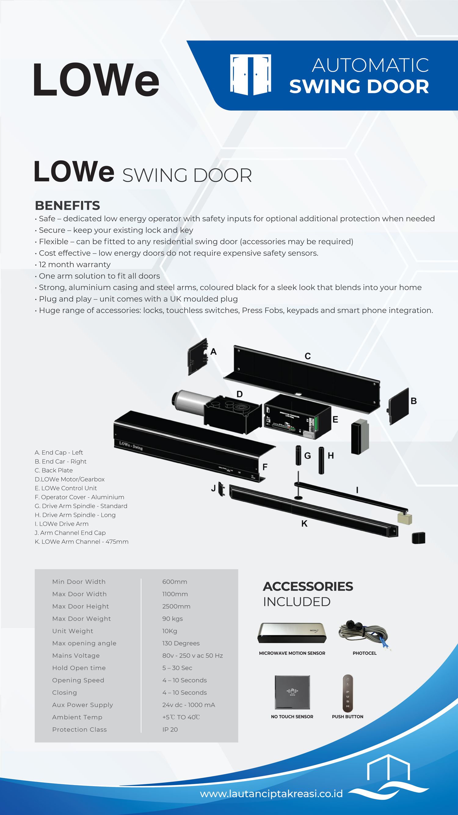 Lowe Automatic Swing Door